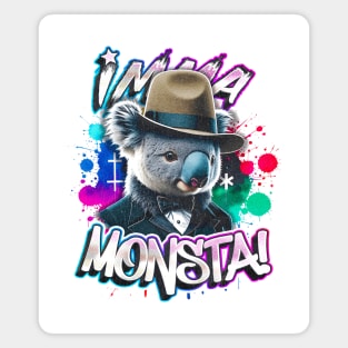 Imma Monsta! KOALA | Whitee | by Asarteon Magnet